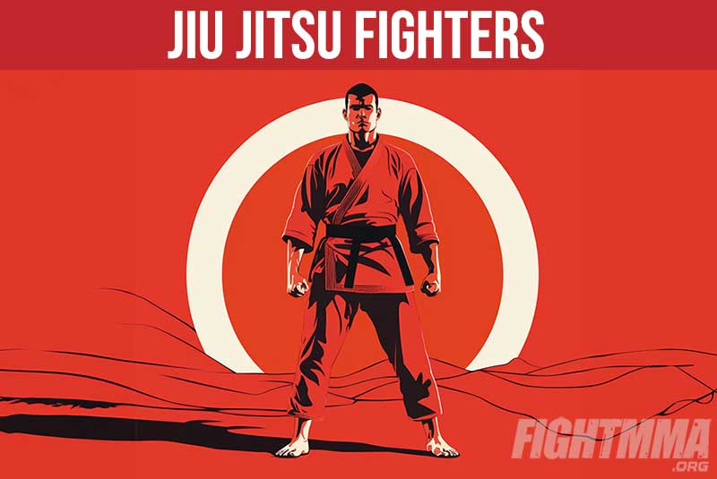 Jiu Jitsu fighters graphic