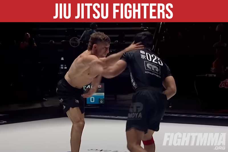 Jiu-Jitsu fighters Josh Cisneros and Ethan Crelinsten in the ring