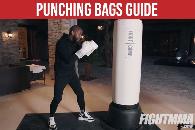 Types of punching bags Floyd Mayweather demonstrating