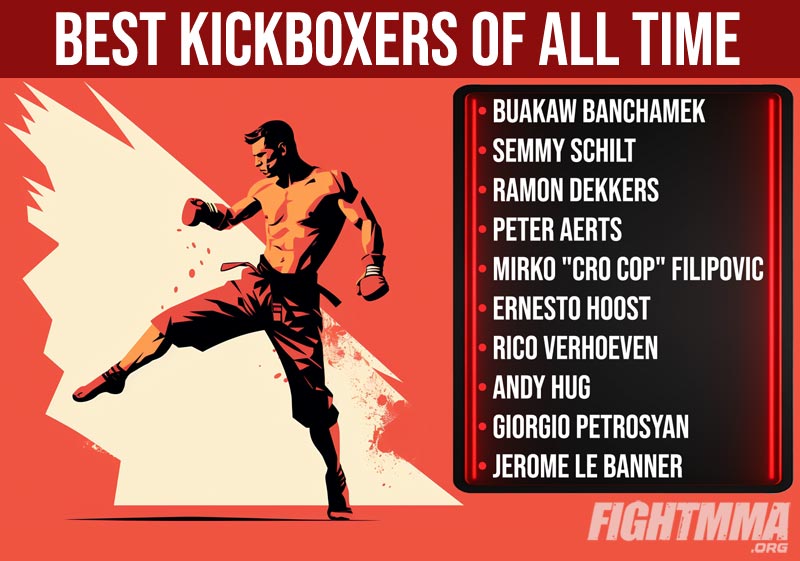 Best kickboxers ranked infographic